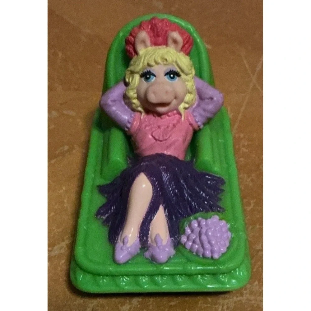 Set Of 2 1995 McDonald's Muppets Tub Toy Miss Piggy and‎ Kermit The Frog